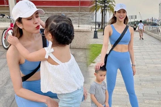 Hậu lùm xùm hôn nhân, Diệp Lâm Anh bên các con cưng cuối tuần, thần thái và vóc dáng mẹ bỉm gây chú ý!