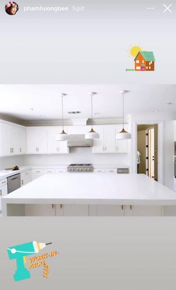 Không gian sống mới rất nhẹ nhàng ấm áp với gam màu xám trắng của Hoa hậu Phạm Hương-14