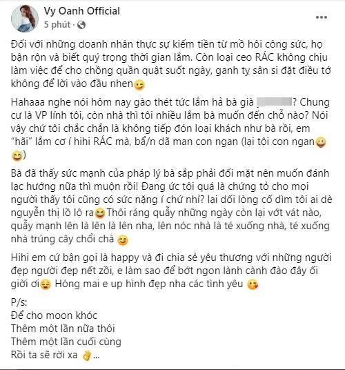 Vy Oanh mắng CEO rác, làm ít nói nhiều, để chồng quần quật-4