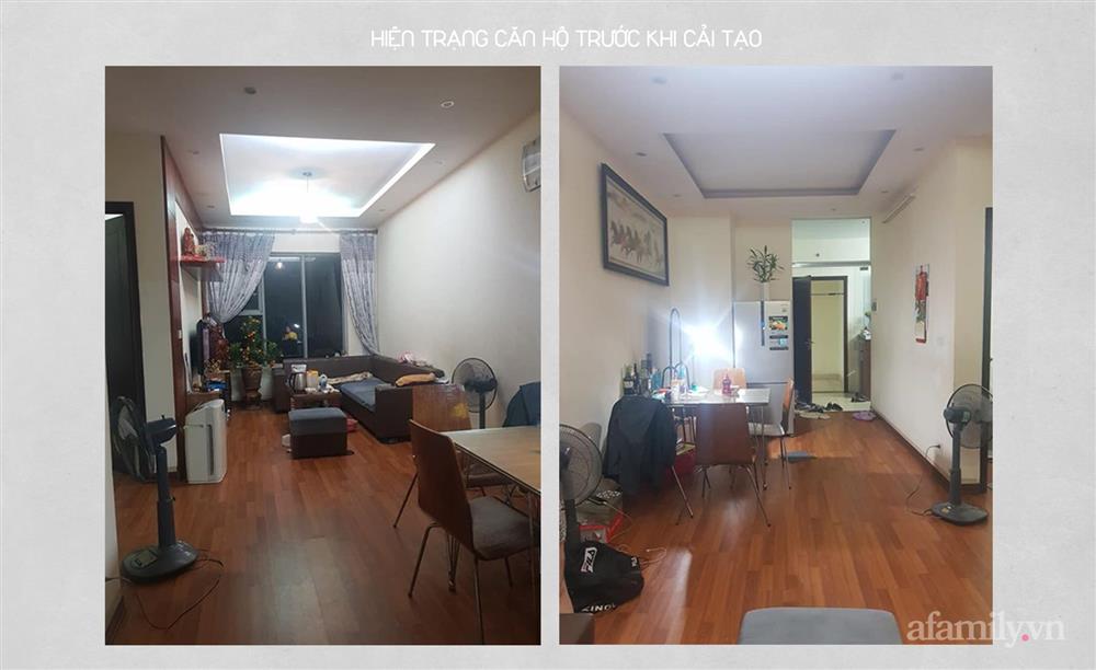 Mua lại căn hộ chung cư cũ 70m² với giá 1,1 tỷ, cải tạo hết 340 triệu, đôi vợ chồng trẻ thu về cơ ngơi quá đẹp và ấm cúng-1