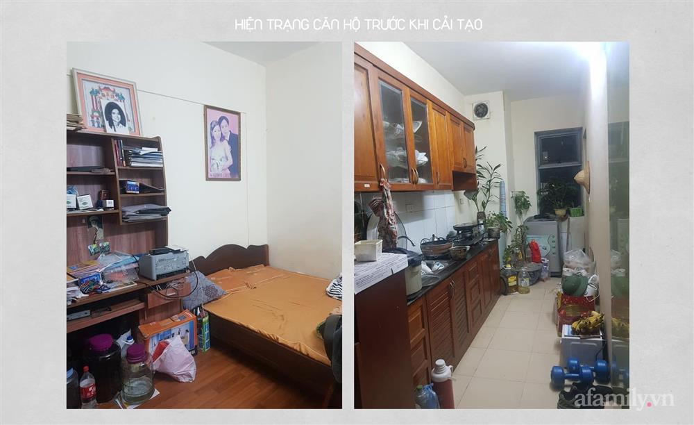 Mua lại căn hộ chung cư cũ 70m² với giá 1,1 tỷ, cải tạo hết 340 triệu, đôi vợ chồng trẻ thu về cơ ngơi quá đẹp và ấm cúng-2