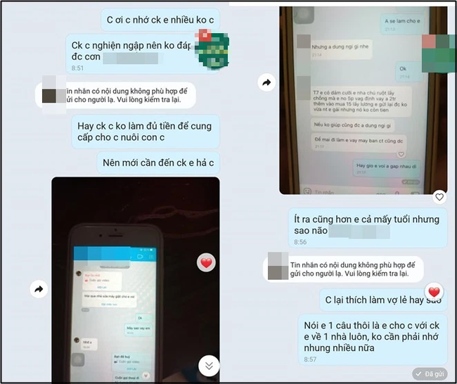 Bóc phốt chồng ngoại tình đỉnh cao: Vợ nắm toàn bộ tin nhắn nhắc đến mình của tiểu tam và pha đối mặt với câu chốt chất lượng-4