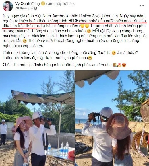 Bị nói nhận vơ” vụ khoe thành tích của ông xã doanh nhân, Vy Oanh lên tiếng cùng loạt bằng chứng thuyết phục-1