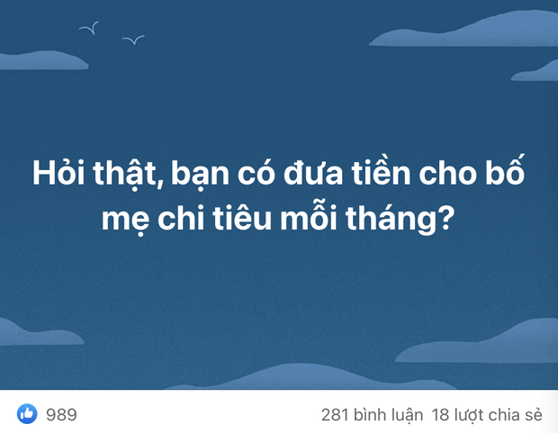 Mỗi tháng bạn gửi cho bố mẹ bao nhiêu tiền? và những chia sẻ thật lòng từ người con đi xa lập nghiệp-1