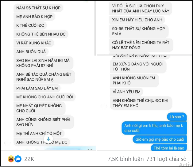 Tuyên bố mẹ không cho cưới vì khắc tuổi, người đàn ông đòi chia tay nhưng lời thú nhận cuối cùng lộ rõ bộ mặt thật tráo trở-2