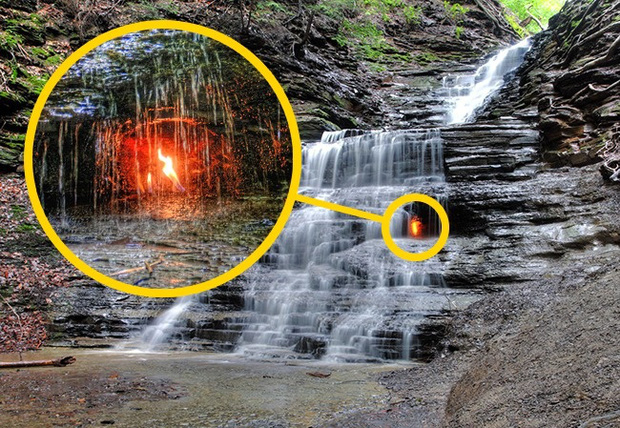 Bí ẩn trăm năm về ngọn lửa vĩnh cửu” không bao giờ tắt dù nằm ngay dưới thác nước, giới khoa học đưa ra giải thích ngạc nhiên-4