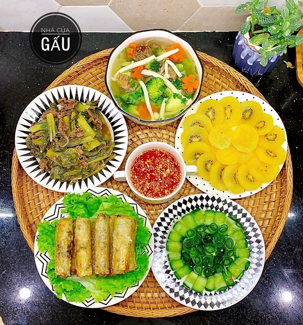 Vợ trẻ 9x sắp sinh con vẫn cực đảm đang, trổ tài nấu loạt món ngon hấp dẫn, 30 ngày cũng không lặp-6