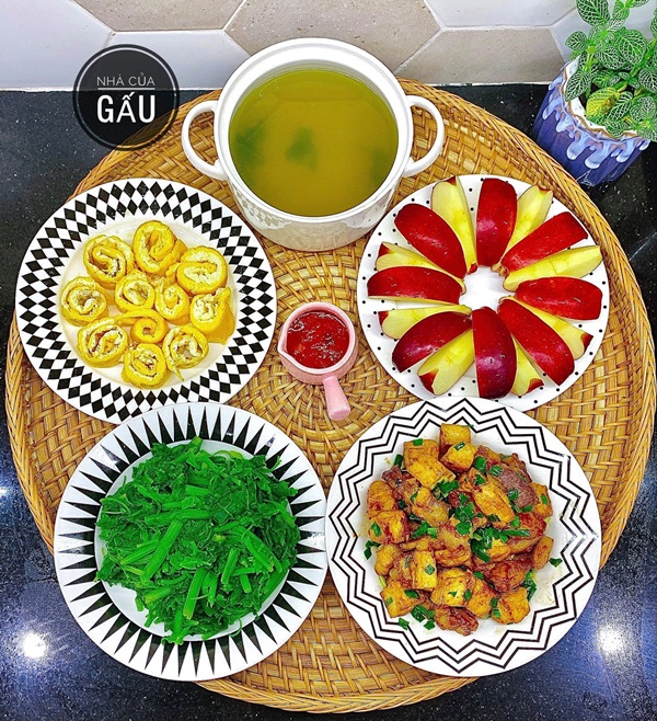 Vợ trẻ 9x sắp sinh con vẫn cực đảm đang, trổ tài nấu loạt món ngon hấp dẫn, 30 ngày cũng không lặp-23