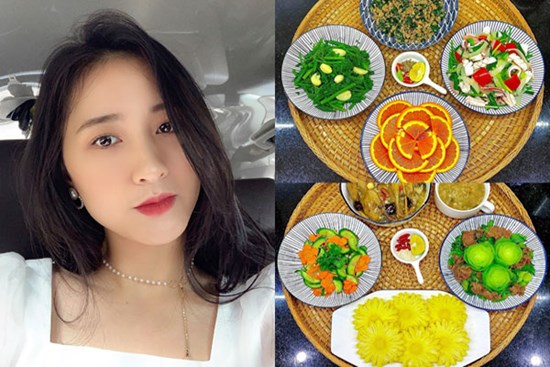 Vợ trẻ 9x sắp sinh con vẫn cực đảm đang, trổ tài nấu loạt món ngon hấp dẫn, 30 ngày cũng không lặp