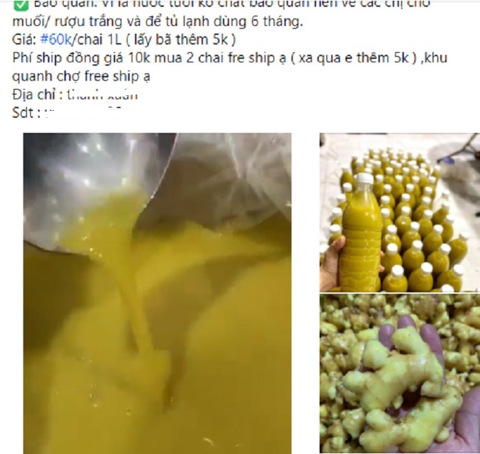 Nước cốt gừng nguyên chất thần thánh, vừa dùng nấu ăn vừa chữa bệnh được rao bán ngập chợ mạng-1