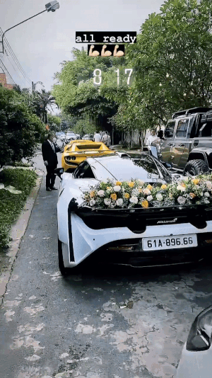 Cận cảnh đám cưới full siêu xe gây xôn xao Bình Dương, khách mời là Cường Đô La - Matt Liu bạn trai Hương Giang-1