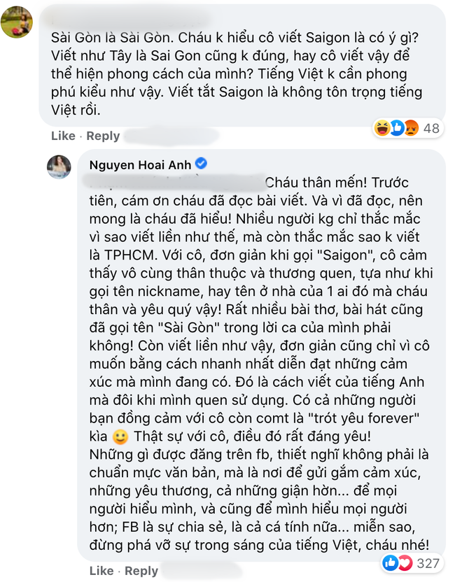 Bị chỉ trích không tôn trọng tiếng Việt khi gọi Sài Gòn là Saigon, BTV Hoài Anh đáp trả ngay trên trang cá nhân cực kỳ thuyết phục-4
