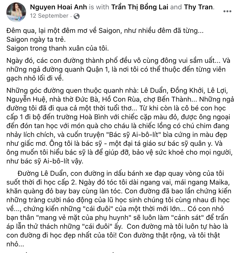 Bị chỉ trích không tôn trọng tiếng Việt khi gọi Sài Gòn là Saigon, BTV Hoài Anh đáp trả ngay trên trang cá nhân cực kỳ thuyết phục-1