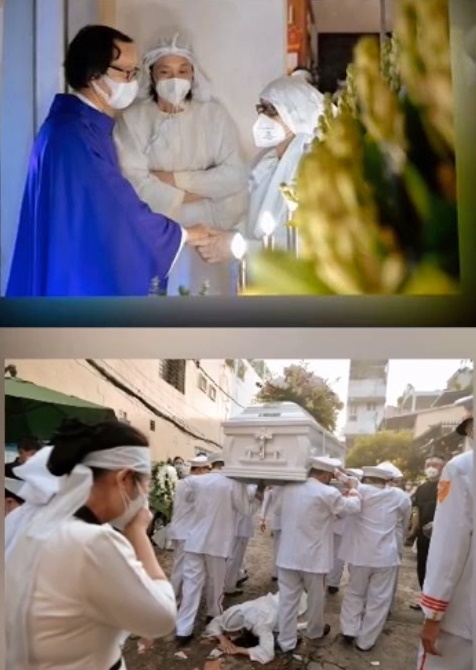 Lan truyền hình ảnh Hoài Linh mặc đồ tang, đứng không vững, khóc nghẹn đau đớn-4