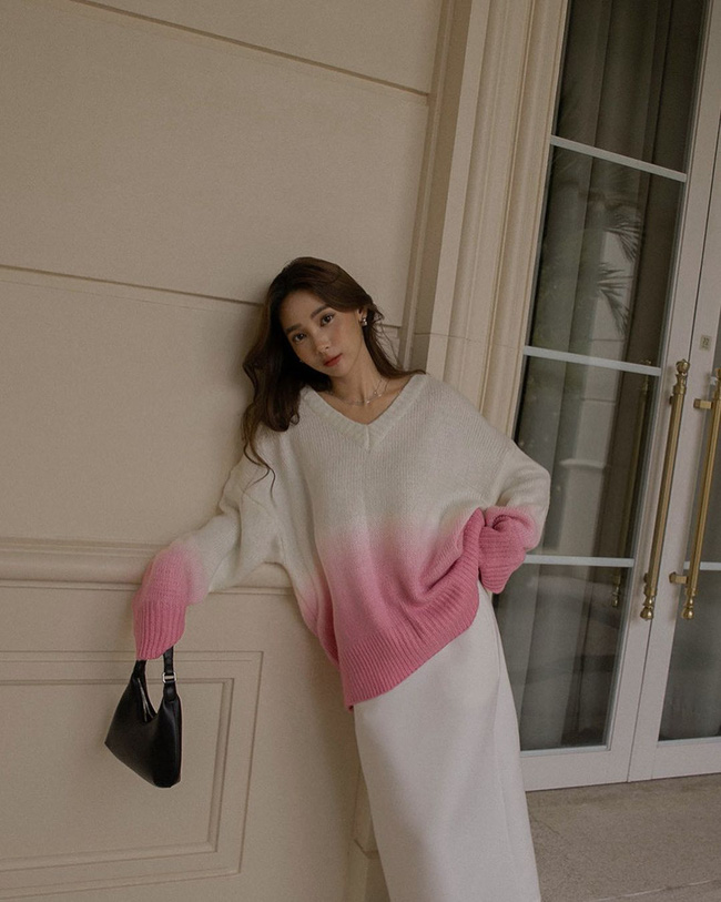 Áo len trắng mặc kiểu gì cũng đẹp, chị em cứ mạnh dạn sắm lấy 2 đến 3 chiếc-5