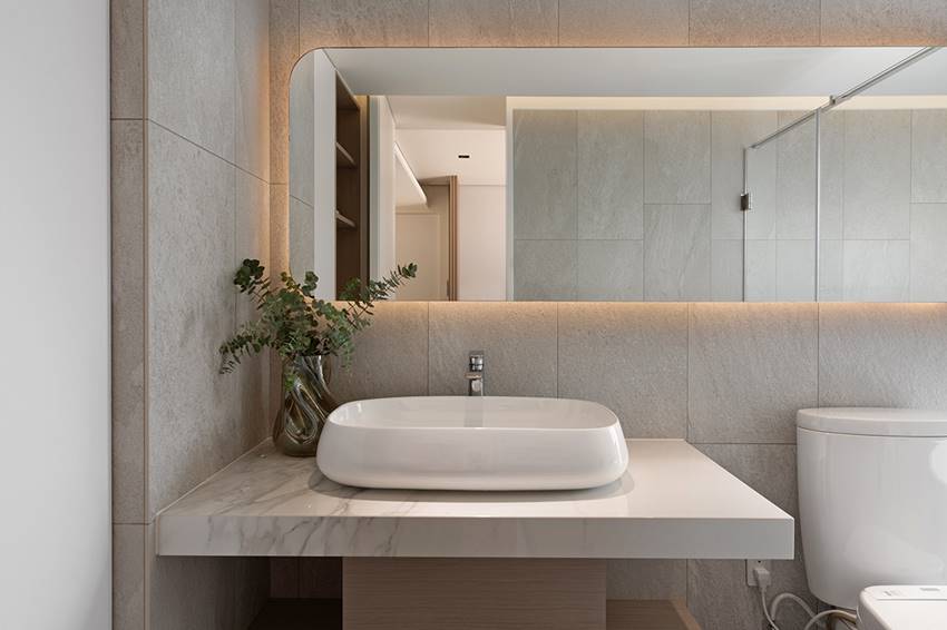 Dinh thự hiện đại với cặp đèn chiếu sáng hình vòng cung độc lạ, cho không gian thêm rộng mở và tràn ngập ánh sáng-16