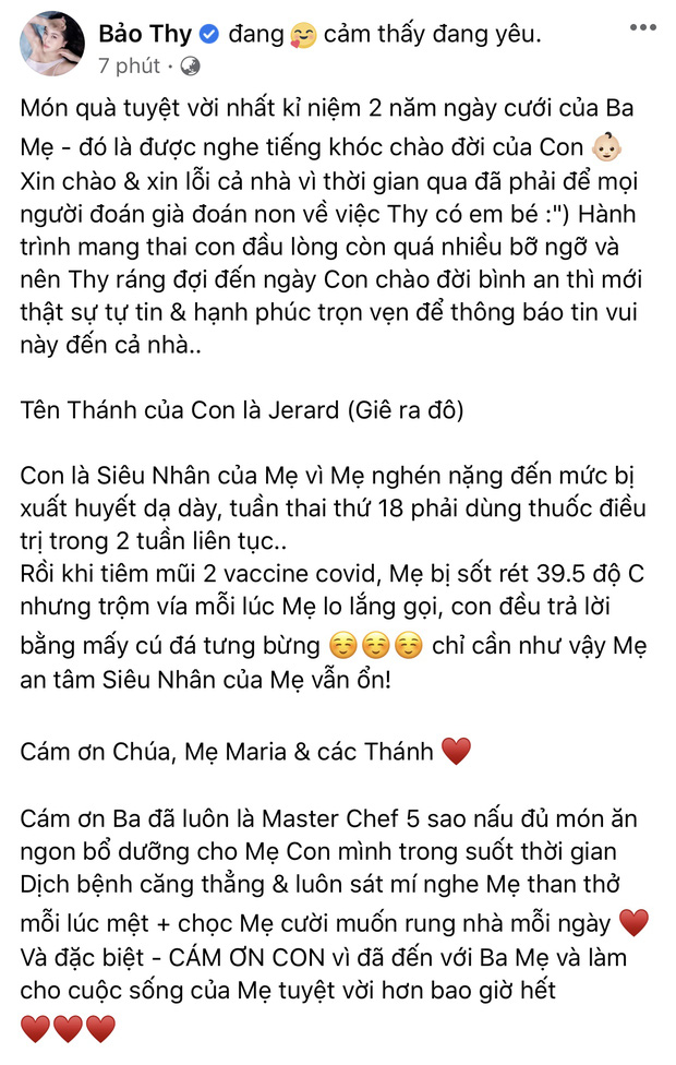 Bảo Thy nghén nặng tới mức bị xuất huyết dạ dày, sốt rét cao 39.5 độ khi tiêm vaccine Covid-19 trong thai kỳ-1