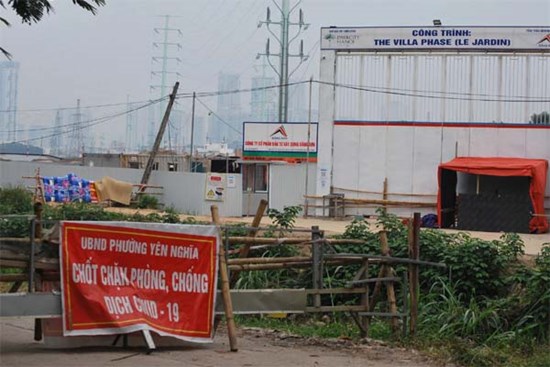 Cận cảnh công trường có 22 công nhân mắc COVID-19 chưa rõ nguồn lây đang được phong tỏa ở Hà Nội