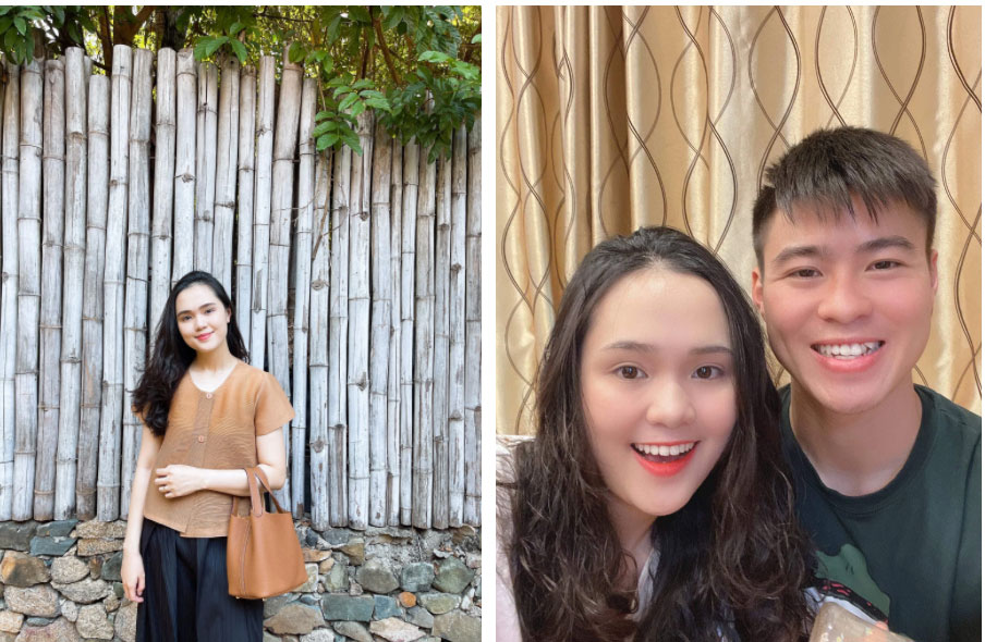 Vợ cầu thủ Duy Mạnh đích thân ra sân cổ vũ chồng, chiếm spotlight bởi mái tóc ngắn mới lạ-3