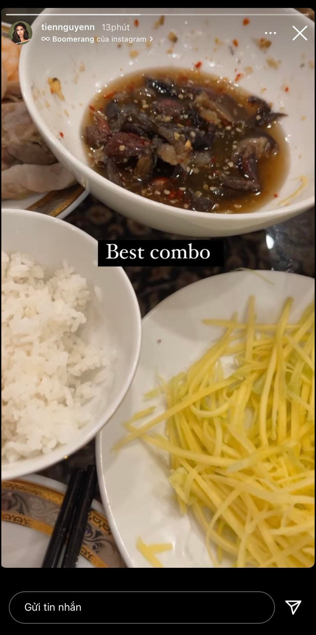 Tiểu thư Tiên Nguyễn khoe bữa ăn tối không phải những món Âu sang chảnh nhưng khiến nhiều người bất ngờ-1