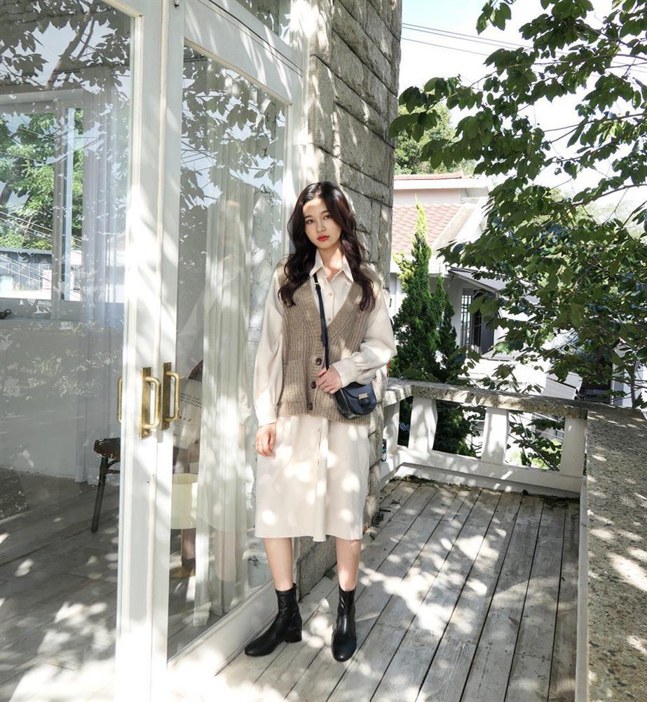 1.001 kiểu phối đồ với áo len gile mùa đông cực Hàn Quốc-2