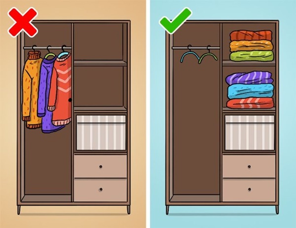 10 sai lầm khi sắp xếp tủ quần áo mùa đông mà đến 90% chị em đều mắc phải-4