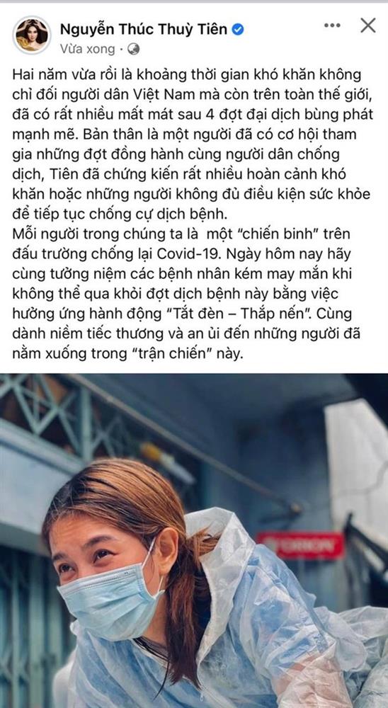 Khánh Vân xúc động viết tâm thư dài, dàn sao Việt hướng về lễ tưởng niệm hơn 23.000 đồng bào mất do Covid-19-2