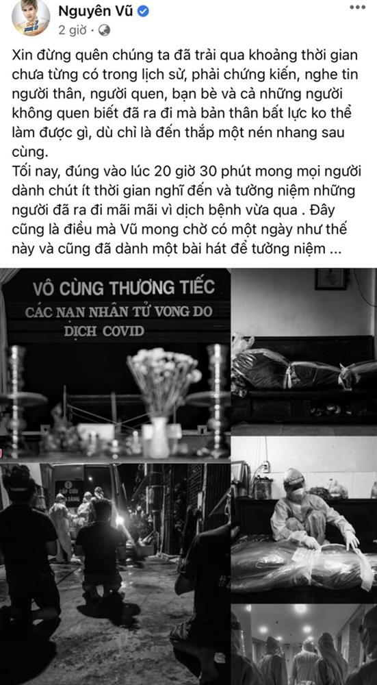 Khánh Vân xúc động viết tâm thư dài, dàn sao Việt hướng về lễ tưởng niệm hơn 23.000 đồng bào mất do Covid-19-4