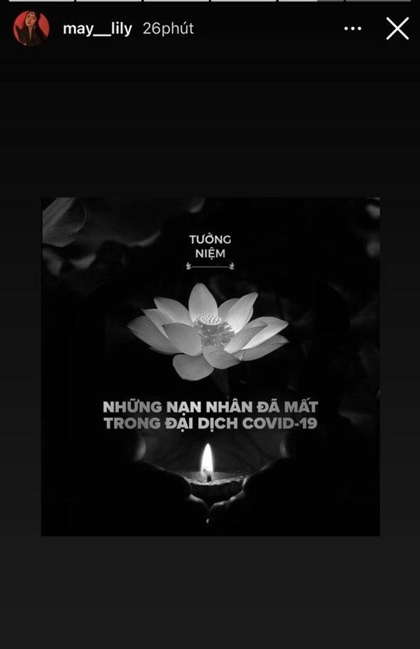 Khánh Vân xúc động viết tâm thư dài, dàn sao Việt hướng về lễ tưởng niệm hơn 23.000 đồng bào mất do Covid-19-13