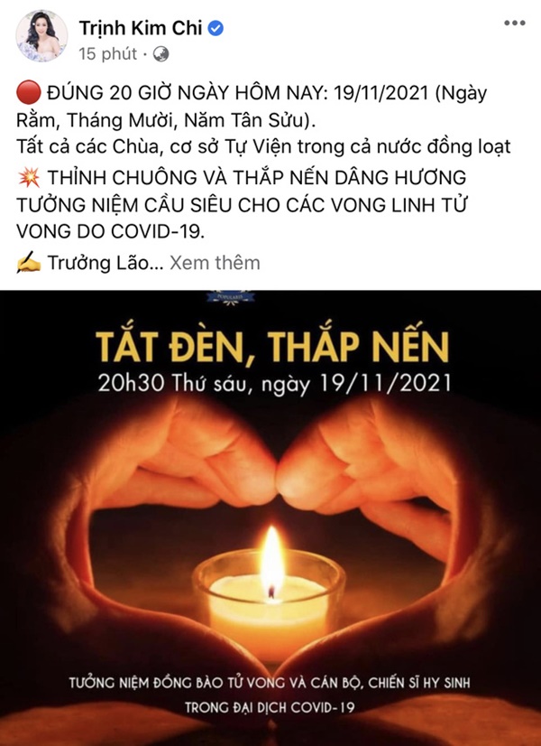 Khánh Vân xúc động viết tâm thư dài, dàn sao Việt hướng về lễ tưởng niệm hơn 23.000 đồng bào mất do Covid-19-15