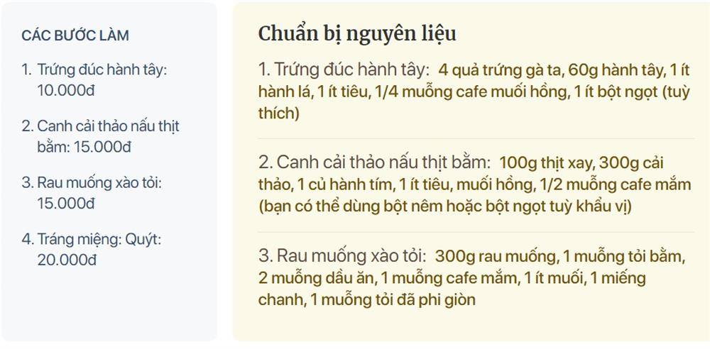 Thực đơn cơm tối 3 món chỉ 60k, giản dị lại nấu nhanh mà ngon hết cỡ-1