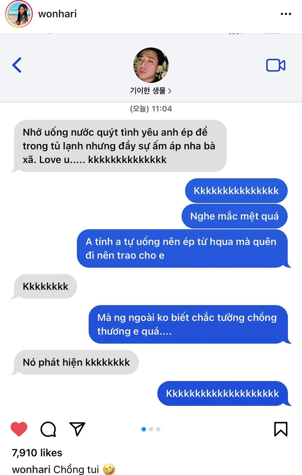 Hari Won tung tin nhắn cực tình với Trấn Thành, vô tình để lộ cách xưng hô đặc biệt khiến dân tình ngã ngửa-1