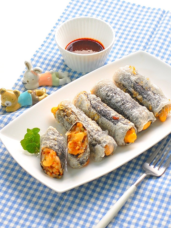 Cơm cuộn rong biển mà làm thế này thì vừa đẹp vừa siêu ngon, từ lớn đến nhỏ nhà tôi ai cũng thích!-9