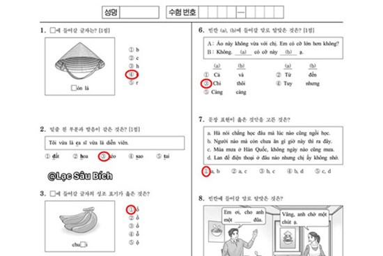 Đề thi Tiếng Việt trong kỳ thi đại học Hàn Quốc đã có đáp án: Nhiều câu cực lắt léo, đạt 10 điểm là chuyện hiếm!