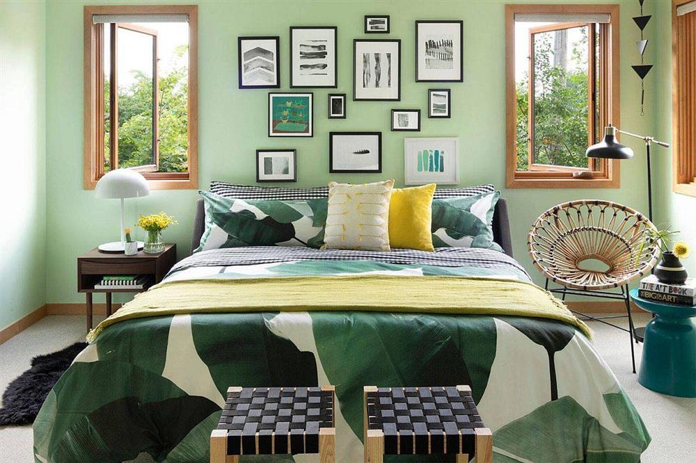 Phòng ngủ màu xanh lá cây tuyệt đẹp và xu hướng màu sắc cho năm 2022-4