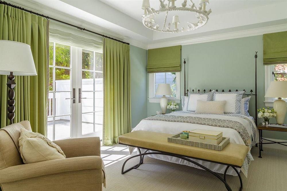 Phòng ngủ màu xanh lá cây tuyệt đẹp và xu hướng màu sắc cho năm 2022-9