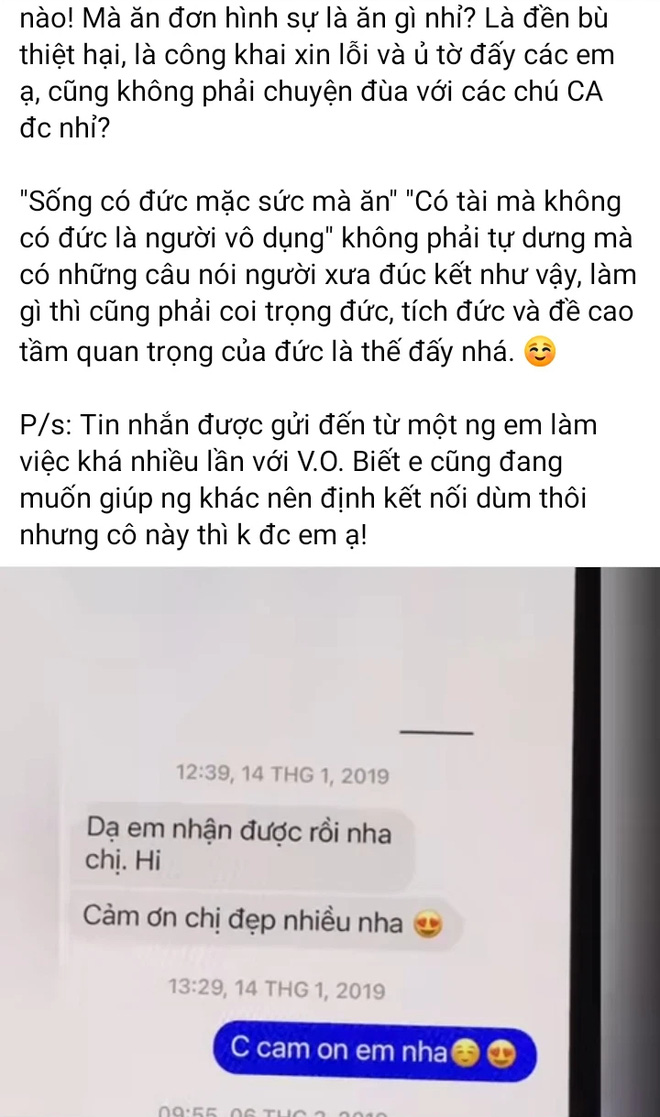 Antifan liên hệ xin lỗi, Vy Oanh gay gắt tuyên bố: Chưa hết đâu, còn kha khá em nữa sẽ không thoát được nhé-2