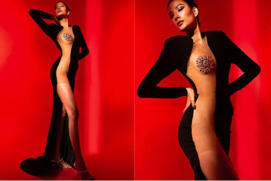 Phát lú vì Hoàng Thùy: Ngỡ khỏa thân nhưng soi kĩ mới bất ngờ