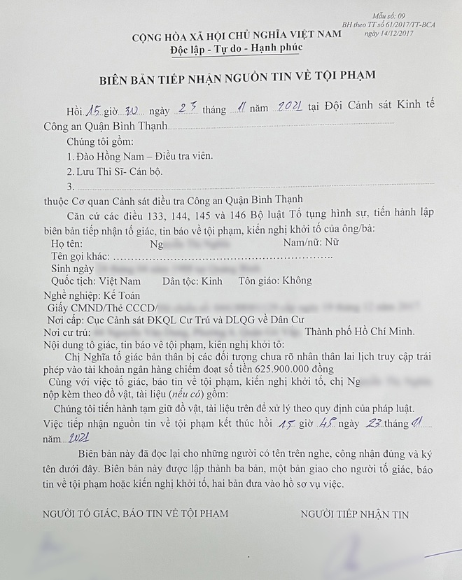 Nữ kế toán mất hơn 600 triệu đồng sau khi đăng ký nhận trợ cấp thất nghiệp-1