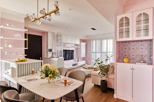 Căn hộ màu hồng tuyệt đẹp, thiết kế lãng mạn và ngọt ngào, khiến ai cũng bị mê hoặc ngay từ cái nhìn đầu tiên-10