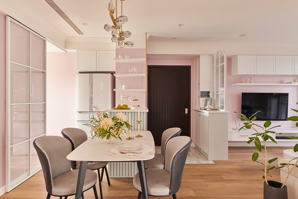 Căn hộ màu hồng tuyệt đẹp, thiết kế lãng mạn và ngọt ngào, khiến ai cũng bị mê hoặc ngay từ cái nhìn đầu tiên-2