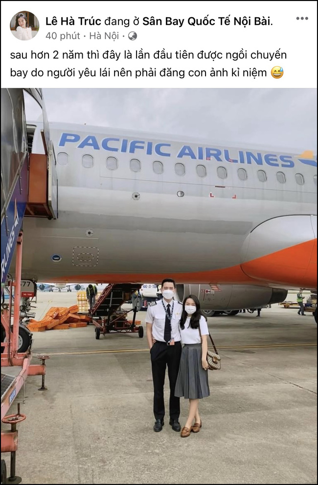 Bạn gái cơ trưởng trẻ tuổi nhất Việt Nam khoe trải nghiệm lần đầu được ngồi máy bay người yêu lái-1