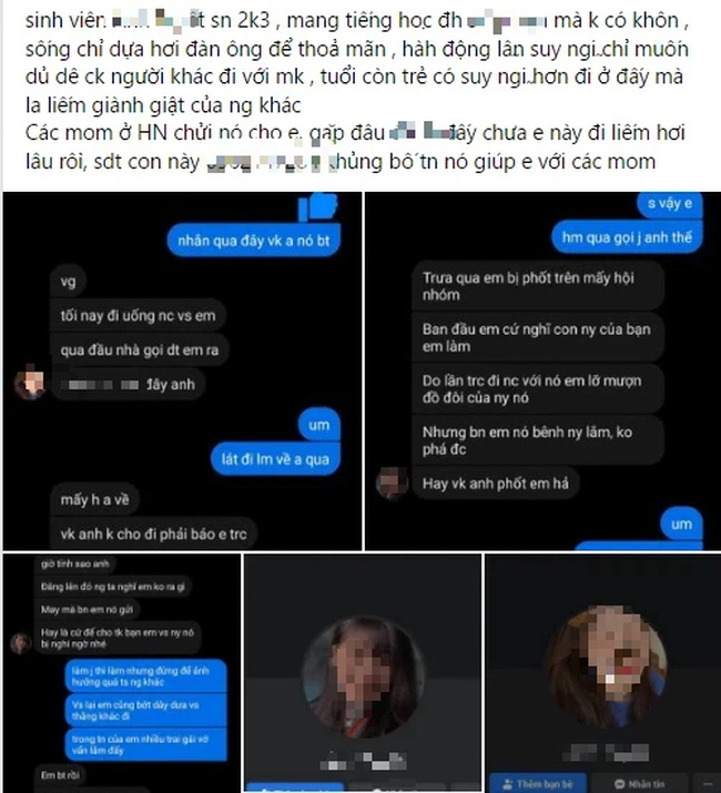 Sốc óc với đoạn tin nhắn của tiểu tam, quan hệ mập mờ với nhiều đàn ông, phản ứng nhanh gọn khi được gạ Đi uống nước cho anh... phát-1