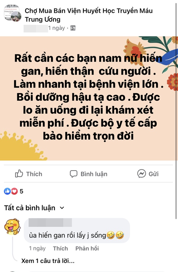 Phóng sự đặc biệt đường dây mua bán nội tạng - kỳ 1: Đằng sau những group hiến tạng nhân đạo và đoạn chat mồi người bán gây sốc-4