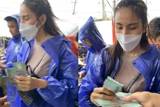 Thuỷ Tiên trao tiền không đồng nhất từ 500 nghìn đến 5 triệu, người dân Quảng Trị nói gì?