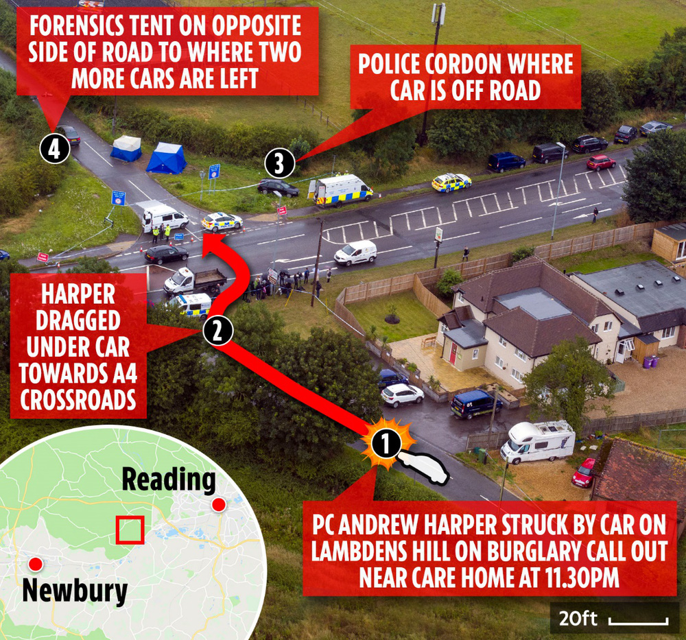 Kéo lê cảnh sát trên đường đến chết, 3 tên tội phạm cười nhếch mép khi bị tuyên án-3