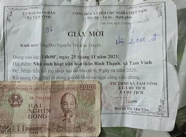 Vụ nhận 2.000 đồng hỗ trợ bão lụt: Chủ tịch Quảng Nam yêu cầu rút kinh nghiệm-1