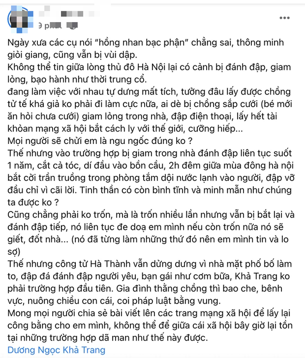 Nữ siêu mẫu Vbiz tung ảnh thương tích đầy mình, bị giam trong nhà đánh đập suốt 1 năm, cắt cả tóc, dí đầu vào bồn cầu-2