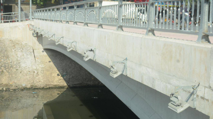 Ngắm cây cầu gần 38 tỷ qua sông Tô Lịch nối 2 quận ở Hà Nội-7