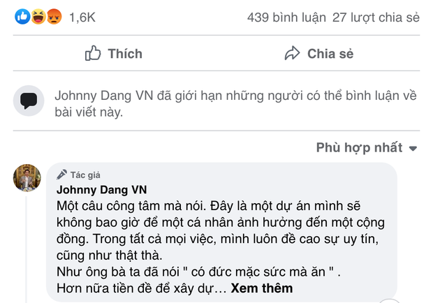 Động thái đầu tiên của Johnny Đặng sau khi Khoa Pug tiết lộ chuyện bị uy hiếp tính mạng-2